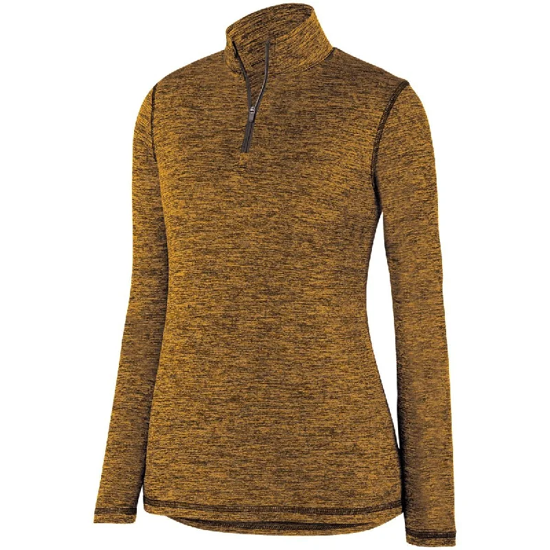 Ladies Intensify Black Heather 1/4 Zip Pullover 2957 Angora Wool Cozy