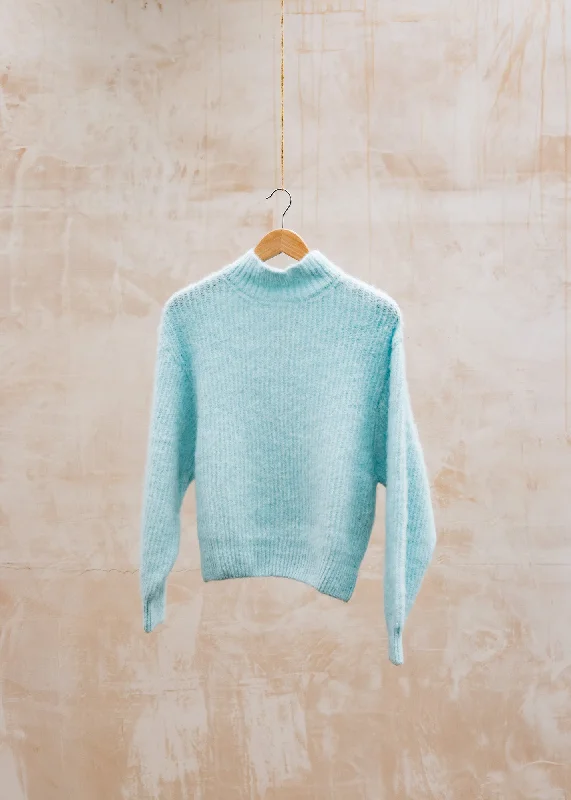 East Pullover in Crystal Chine Faux Fur Trim