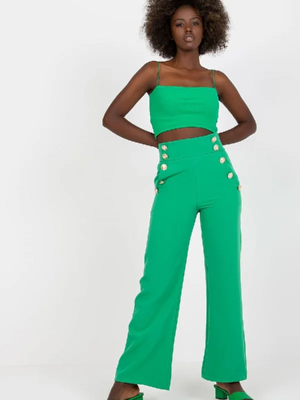 Women trousers Italy Moda Trousers Silk Elegant