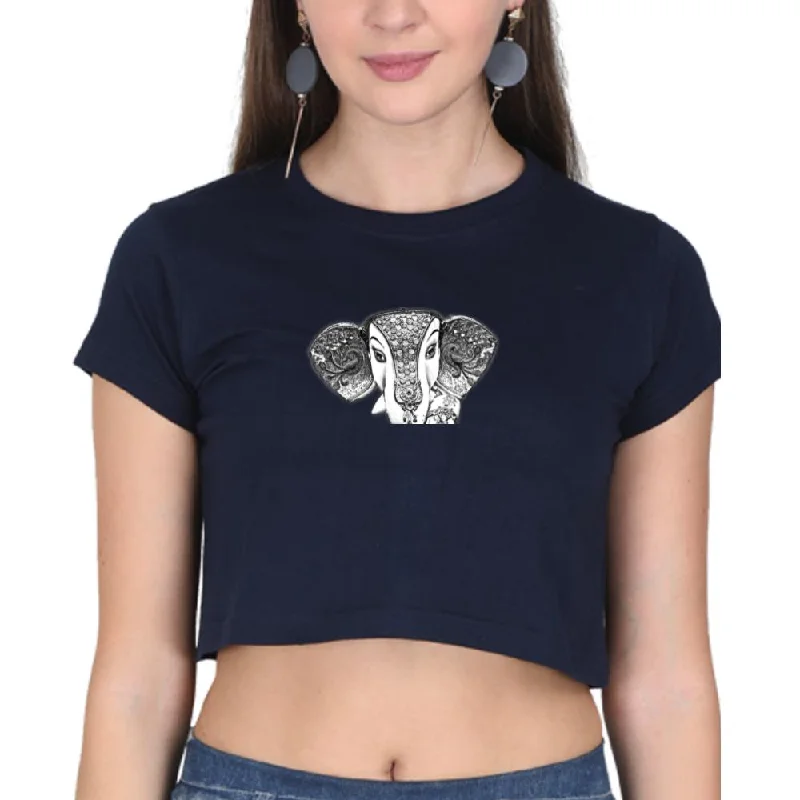 Crop Top for Ladies (GP_FF) Satin Fabric Silk Fabric Chiffon Fabric
