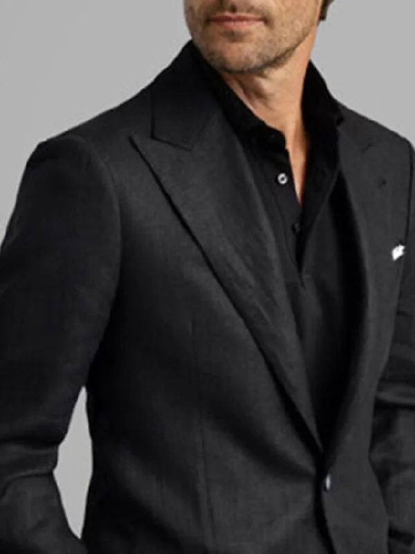 Men's Tailored Fit Single Breasted Two-buttons Blazer Jacket Jersey Jacket Tulle Jacket Batik Jacket Men's Tailored Fit Single Breasted Two-buttons Blazer Jacket Jersey Jacket Tulle Jacket Batik Jacket