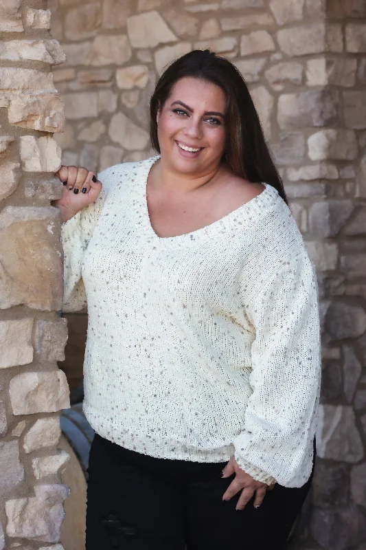 Perfectly Spiced Chenille Pullover Flare Sleeve Stylish
