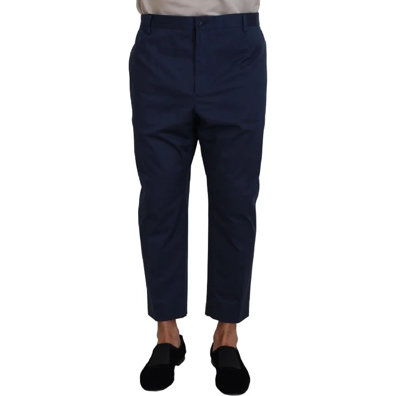 Dolce & Gabbana Chic Cropped Wool-Blend Trousers Trousers cozy comfortable