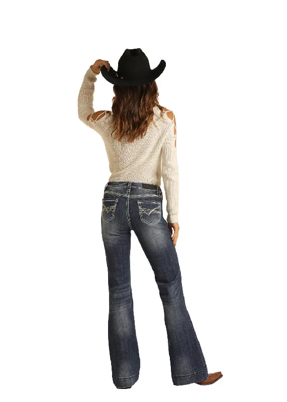 ROCK & ROLL MID RISE TROUSER Trousers Wedding White