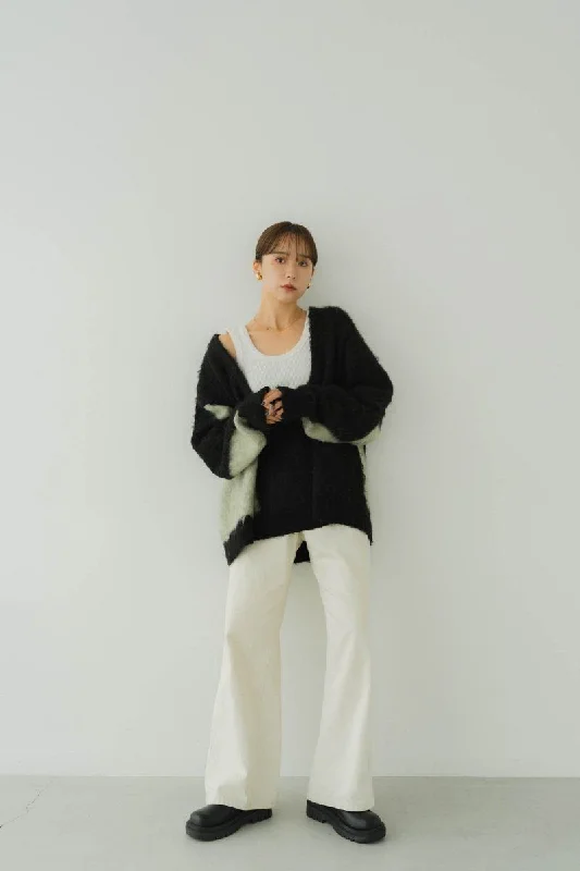 12/26~shipping Uneck Knit Pullover (unisex)/ Blackgreen(additional sales 10/22 20:00~ 10/24 12:00) Crew Neck Wool