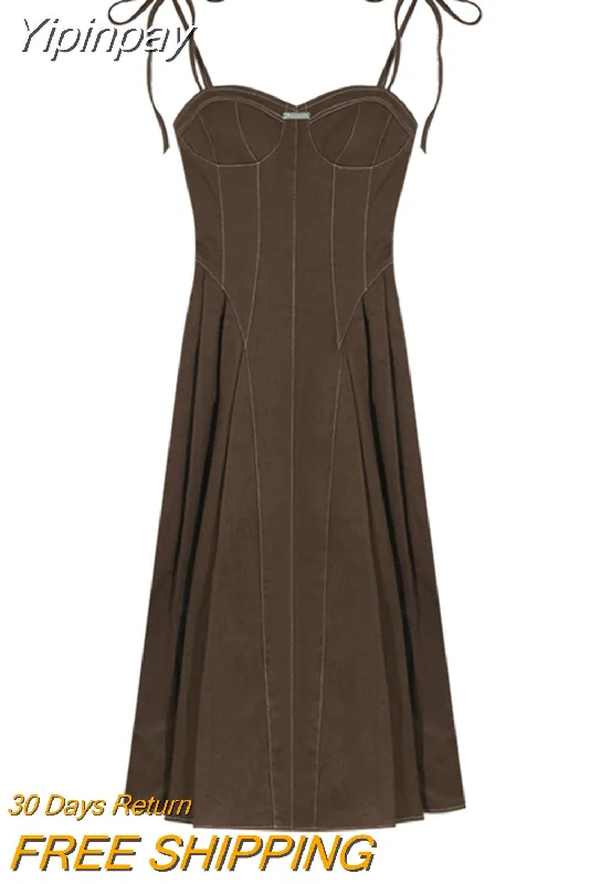 Brown Midi Dress