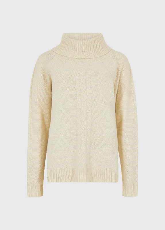 Kirkwood Women’s Chunky Sweater - Chalk Chenille Blend Fleece Blend Nylon Blend
