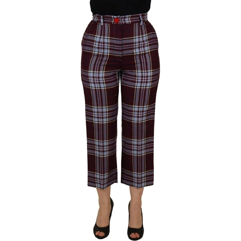 Dolce & Gabbana Elegant High Waist Wool-Blend Trousers Trousers Occasion Special