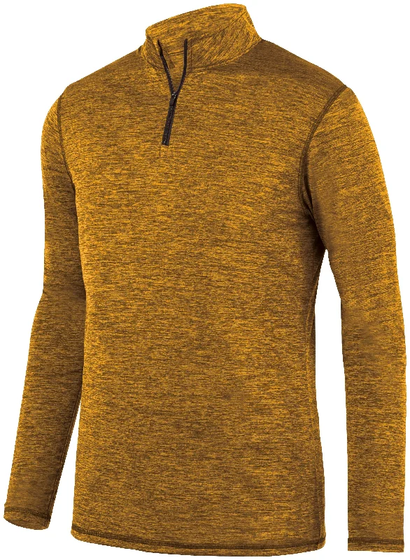 Intensify Black Heather 1/4 Zip Pullover 2955 Gathered Sleeve Pullover