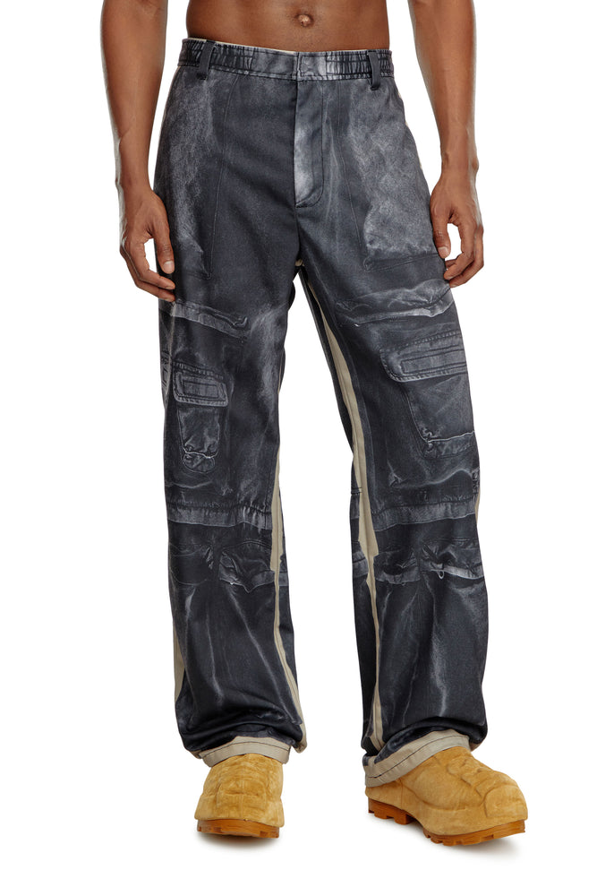 Twill trousers with cargo pant print Trousers luxurious premium
