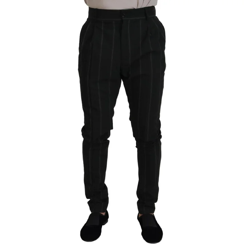Dolce & Gabbana Elegant Black Tailored Trousers Trousers Business Professional