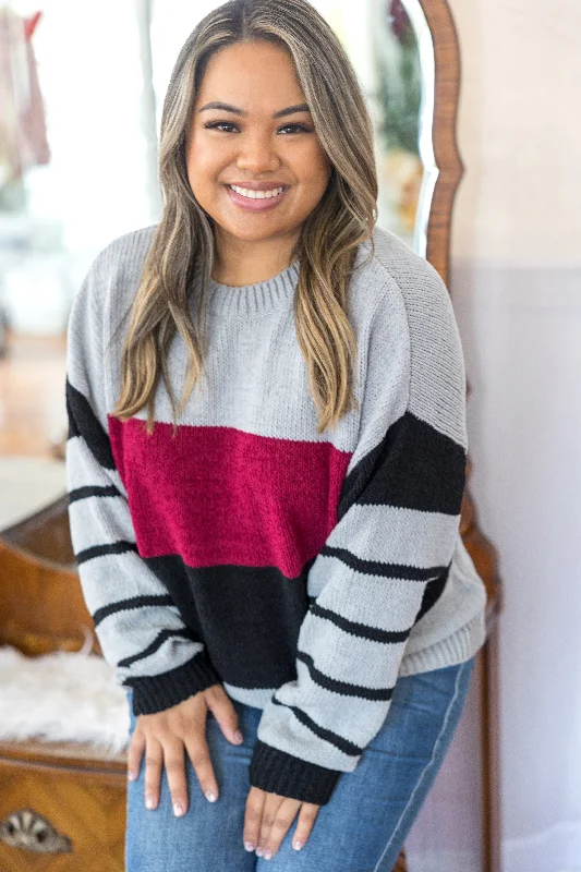 Sweater Weather Chenille Pullover Peter Pan Collar