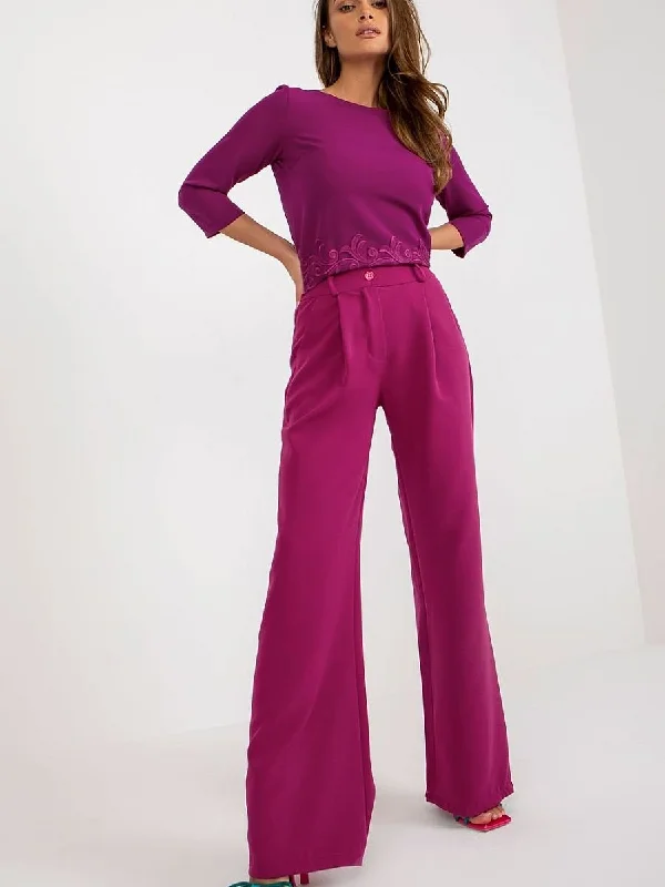 Women trousers Italy Moda Trousers Versatile Stylish