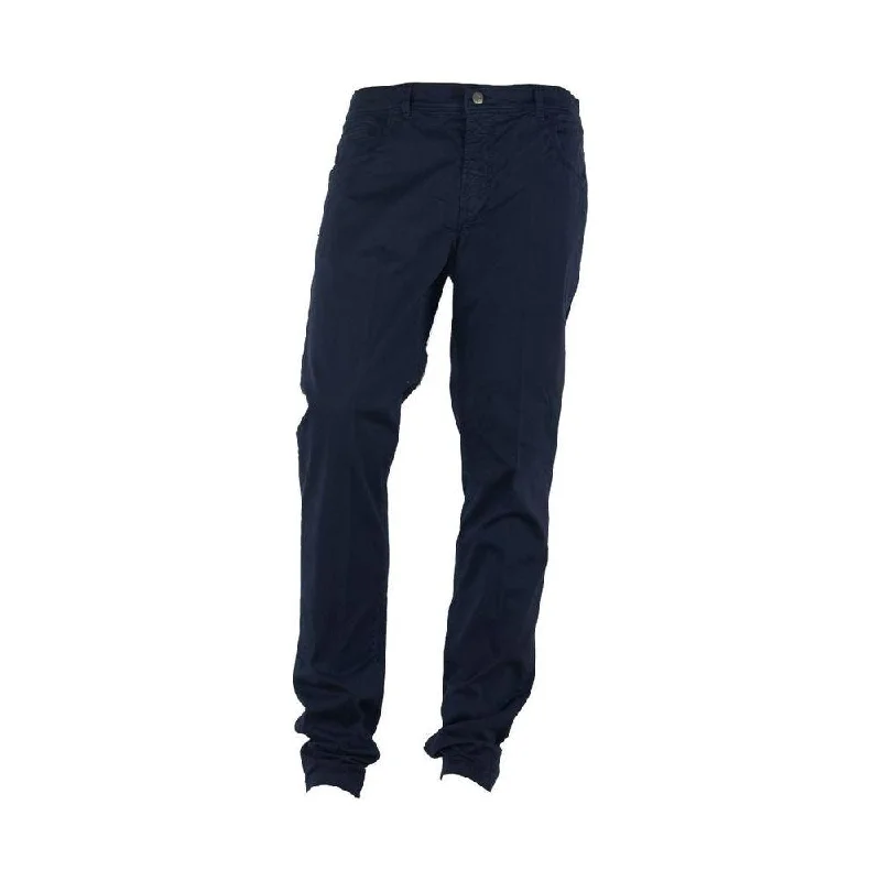 Made in Italy Sophisticated Summer Cotton-Blend Trousers Trousers Essential Wardrobe