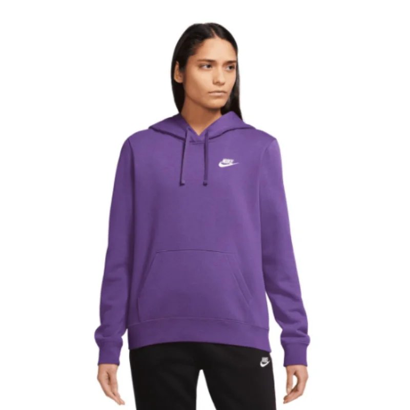 Women's Nike Sportswear Club Fleece Pullover Hoodie Cold Shoulder Design