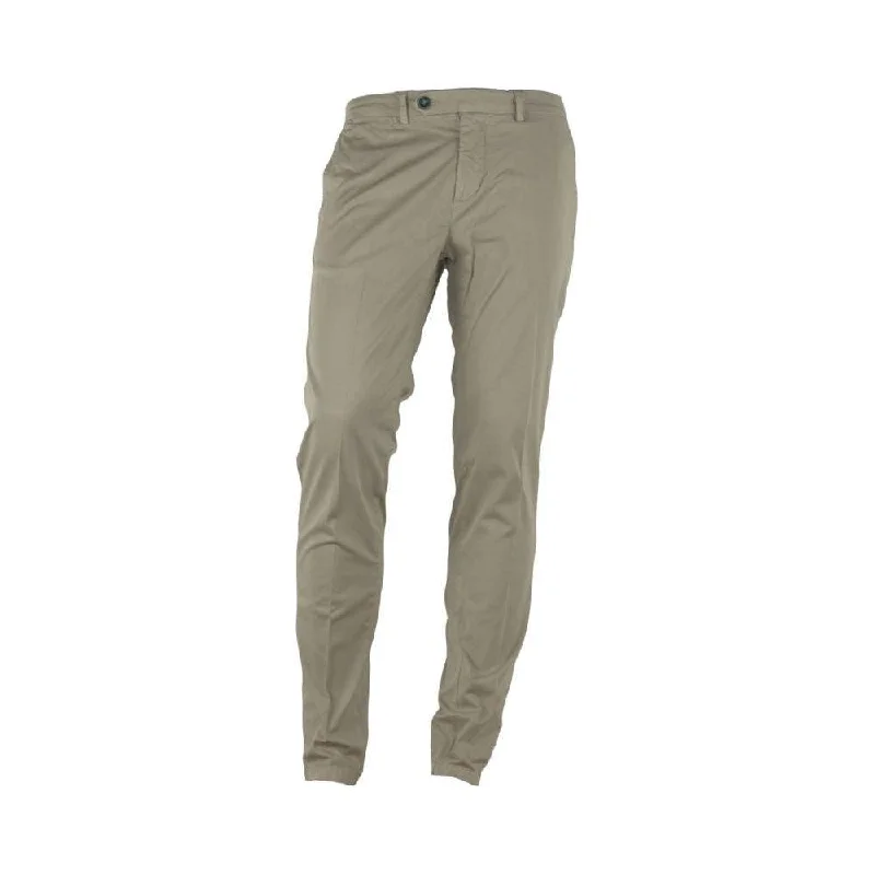 Made in Italy Elegant Beige Summer Trousers for Men Trousers chic fashionable