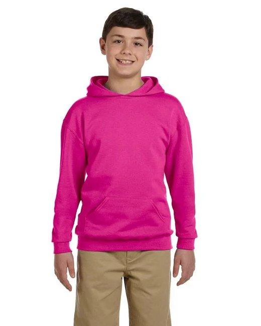 Jerzees Youth 8 oz. NuBlend  Fleece Pullover Hooded Sweatshirt 996Y Notched Neck Pullover