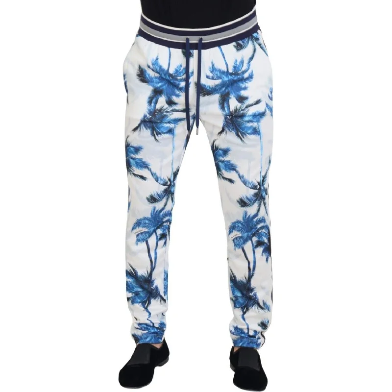 Dolce & Gabbana Chic White MainLine Trousers for Men Trousers Party Sparkling