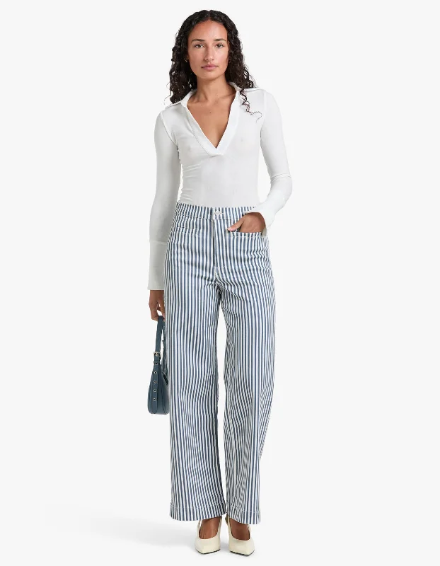 Tailored Trouser - Seaport Stripe Trousers Office Stylish