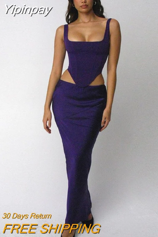 Yipinpay Quality 2 Piece Set Women 2023 Party Maxi Dress Royal Blue Mesh Sexy Crop Top and Skirt Celebrity Club Night Dresses Wool Fabric Cashmere Fabric Tweed Fabric Yipinpay Quality 2 Piece Set Women 2023 Party Maxi Dress Royal Blue Mesh Sexy Crop Top and Skirt Celebrity Club Night Dresses Wool Fabric Cashmere Fabric Tweed Fabric