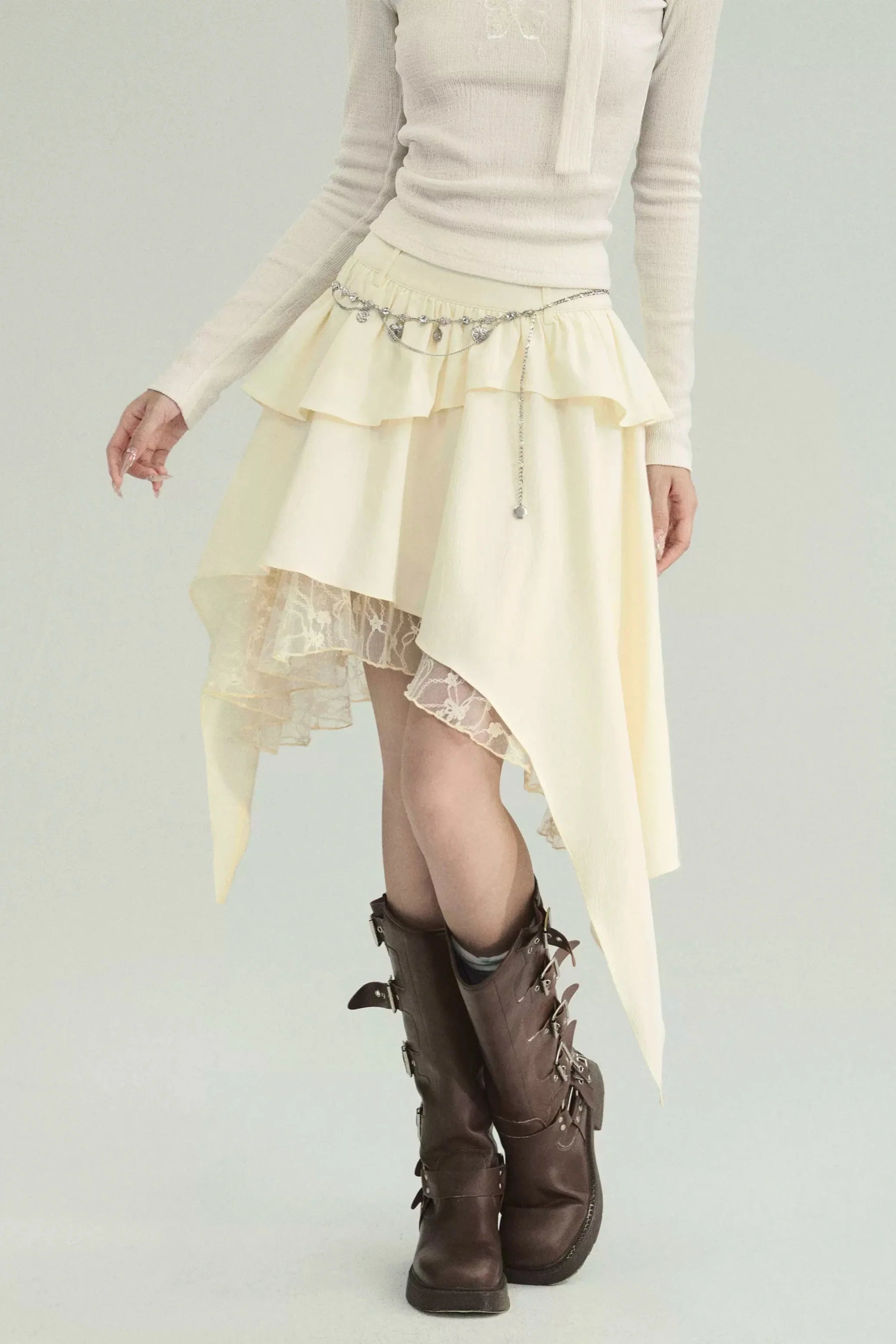 Beige Skirt