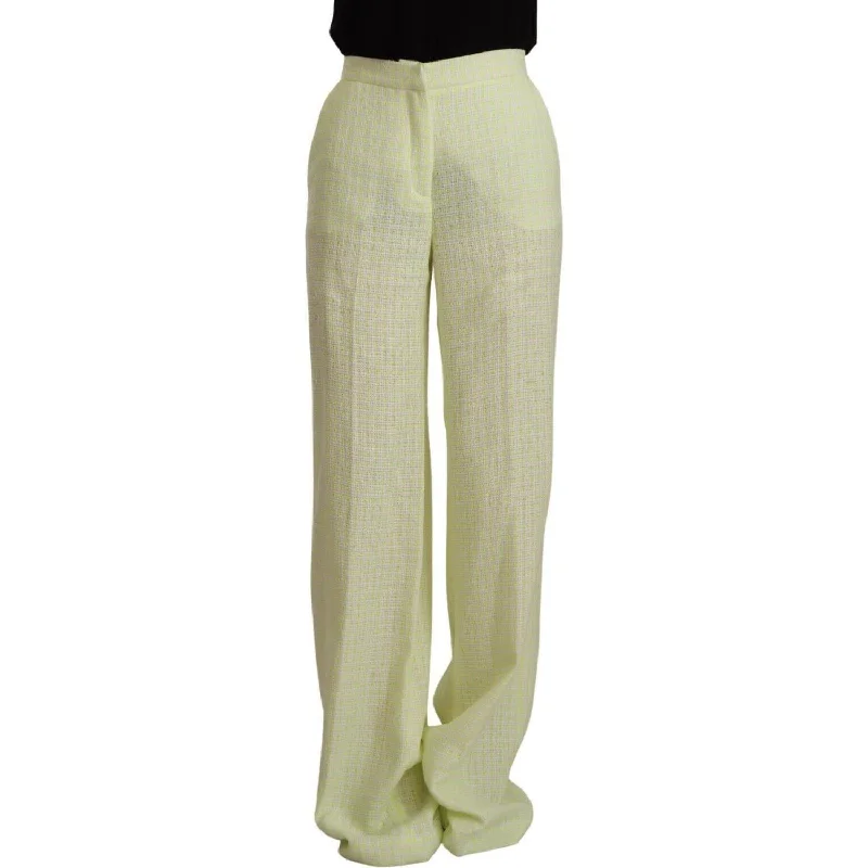 MSGM High-Waist Straight-Leg Chic Trousers Trousers Summer Linen