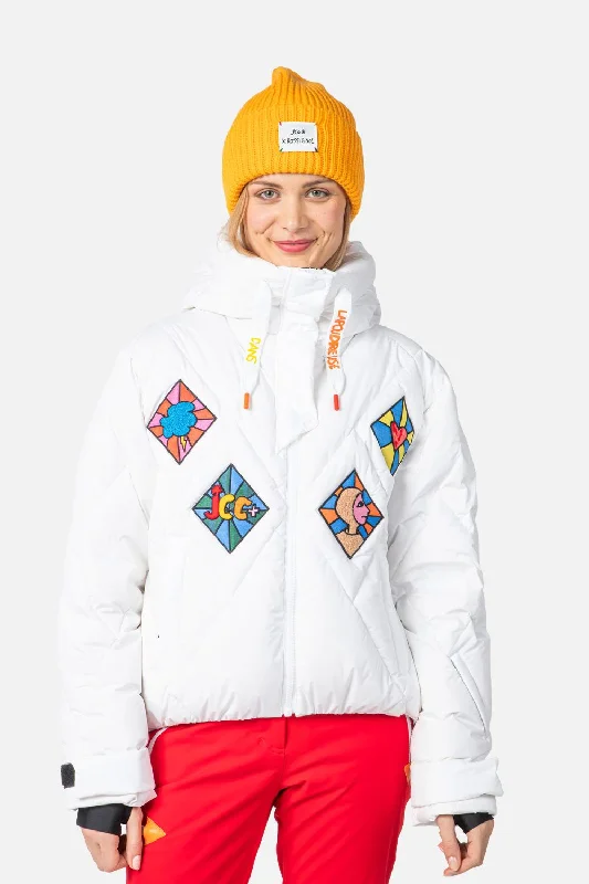 Lumy Down Bomber Ski Jacket Cardigan Sweater Pullover