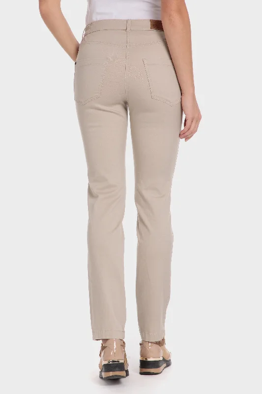 COTTON TROUSERS WITH ELASTIC Trousers Denim Blue