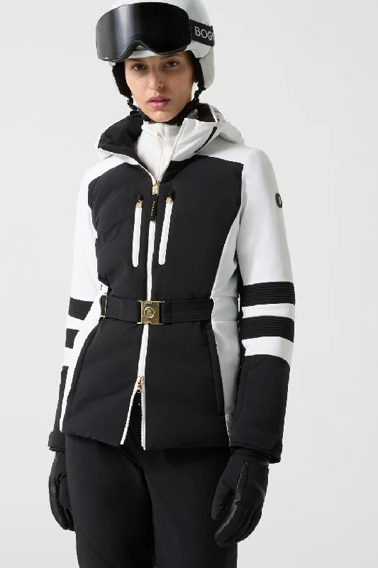 Kira Ski Jacket Notch Collar Jacket Peter Pan Collar Jacket Cowl Neck Jacket