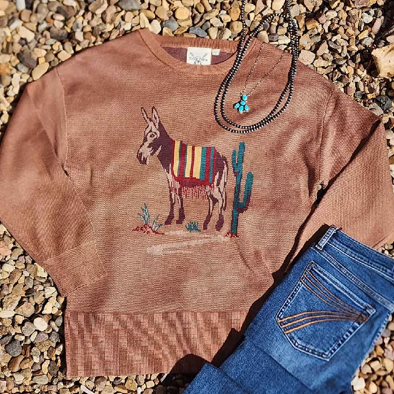 Mexican Donkey Sweater Fitted Loose Oversized