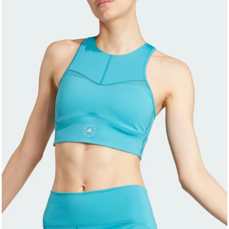 ADIDAS STELLA MCCARTNEY TruePurpose Training Crop Top Small Blue Bay Fashionable Trendy Casual