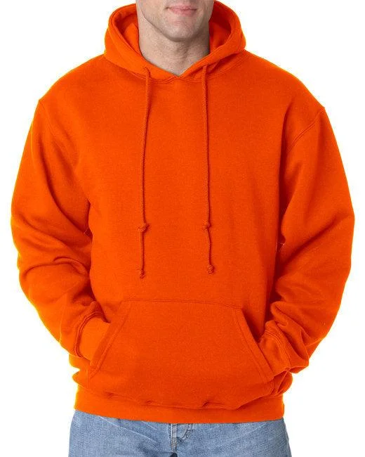 Bayside Adult 9.5 oz., 80/20 Pullover Hooded Sweatshirt BA960 Over Sleeve Pullover