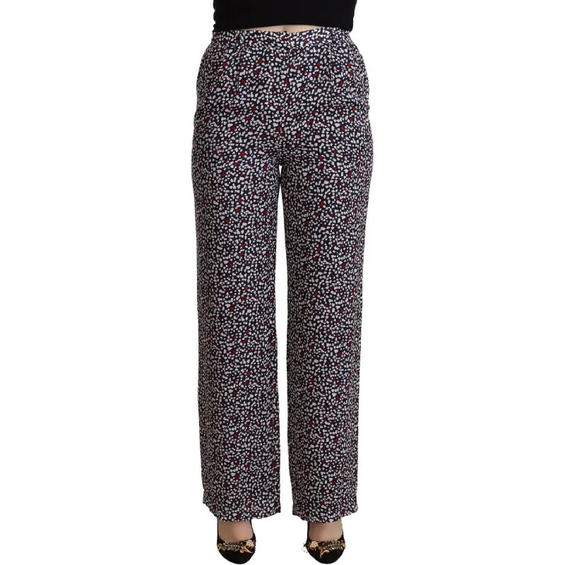 Michael Kors Elegant High Waist Straight Black Trousers Trousers Versatile Stylish