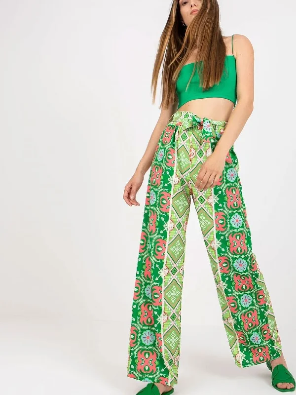 Women trousers Italy Moda Trousers Formal Black