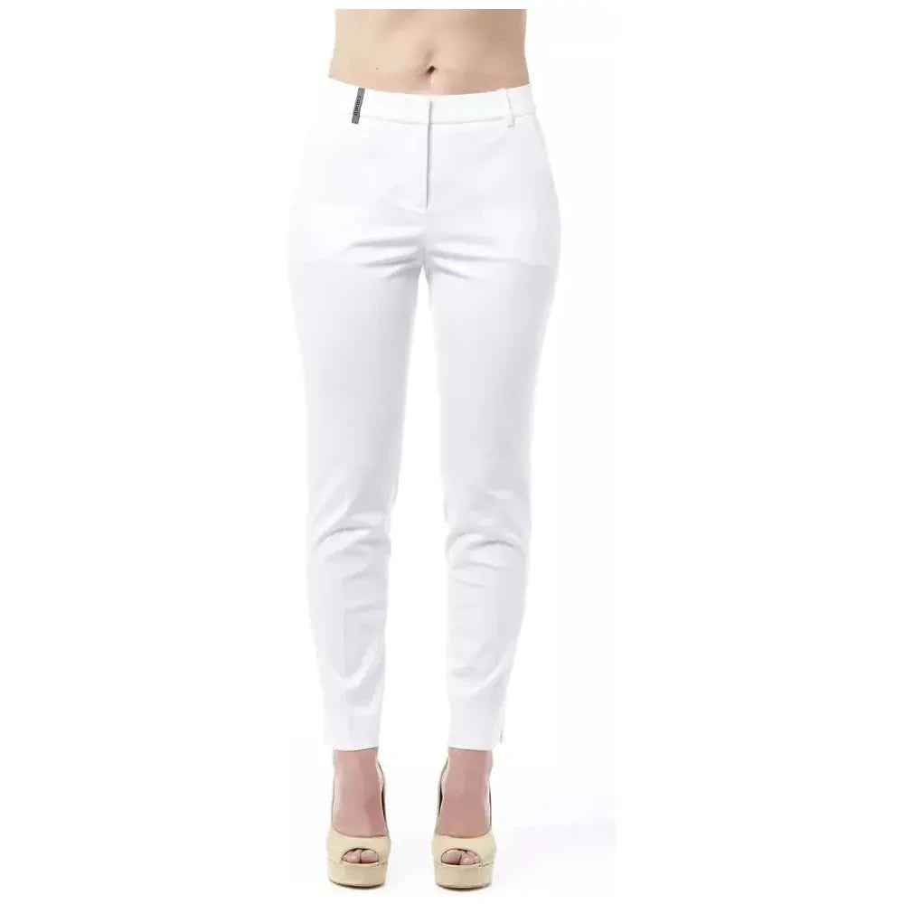 Peserico Chic High Waist Cigarette Leg Trousers Trousers luxurious high-end