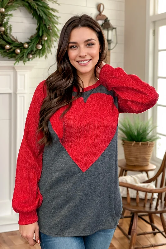 Love Big Pullover Slim Sleeve Pullover