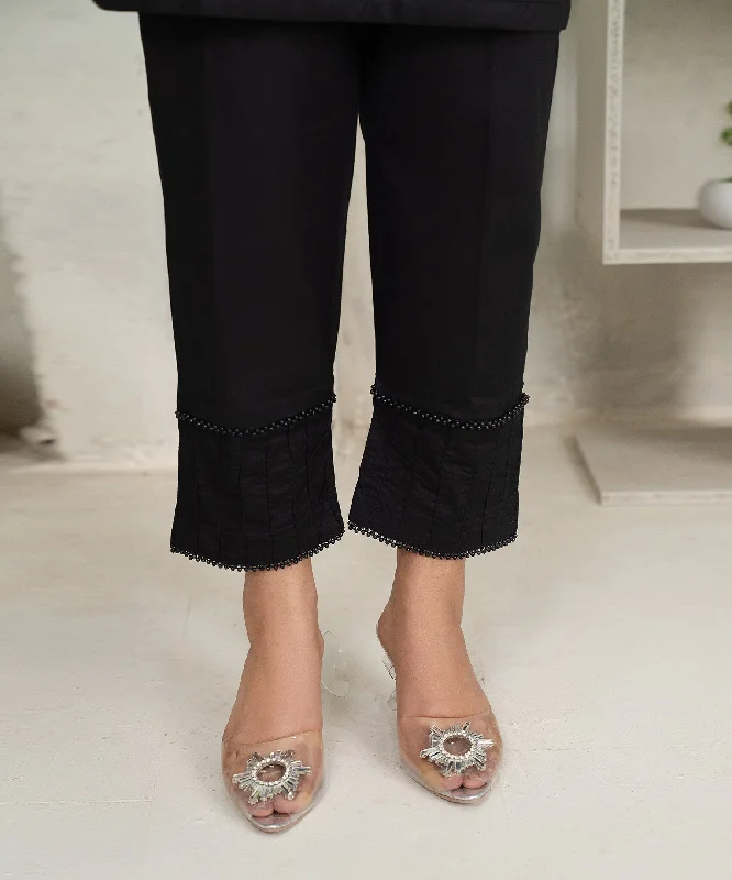 Black Cambric Trouser - LTE 416 Trousers Mesh Breathable