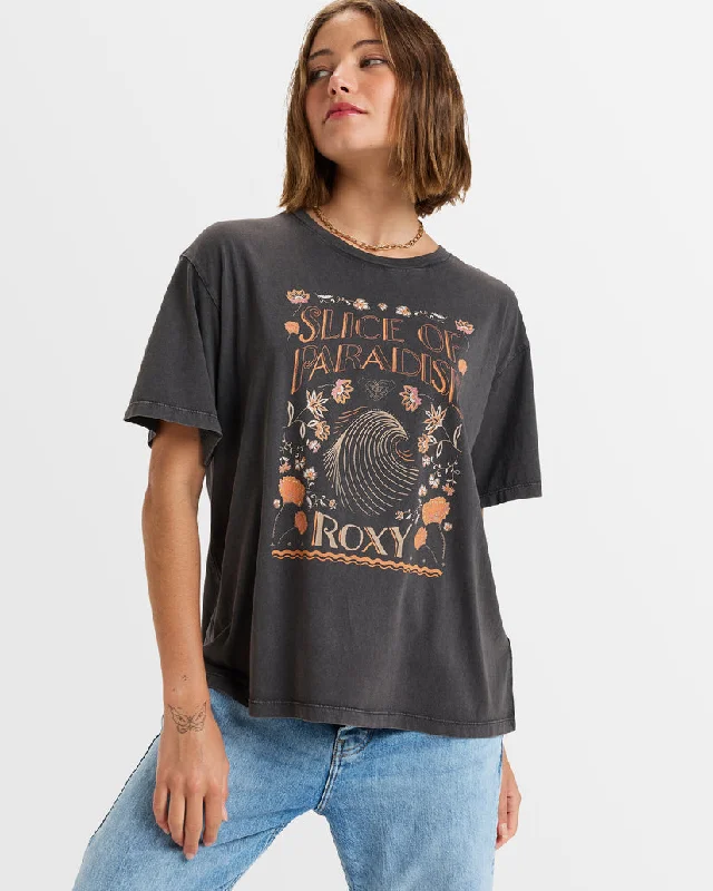 Womens Moonrise Sea Crop Top Iron Safe Non-Iron Wrinkle Free