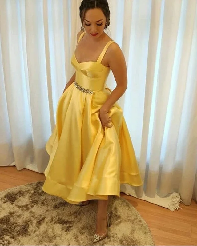 Sweetheart Corset Prom Dresses Ankle Length