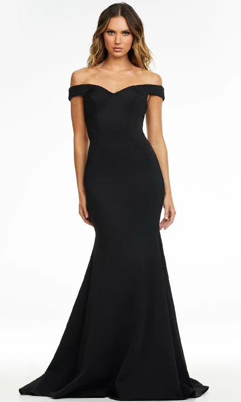 Ashley Lauren - 11118 Cross Strap Back Long Gown