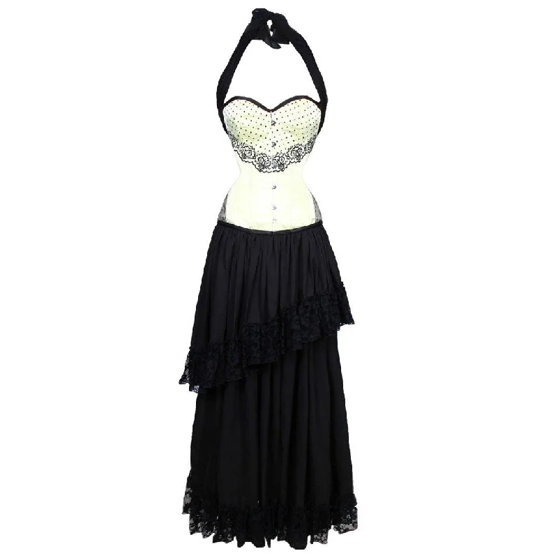 Babette Couture Authentic Steel Boned Overbust Corset Dress