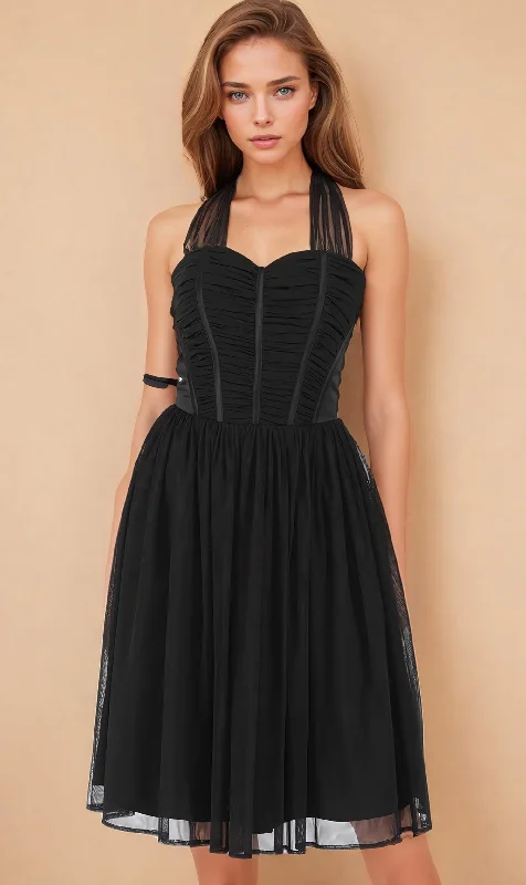 Altagracia Soft Net Satin Corset Dress