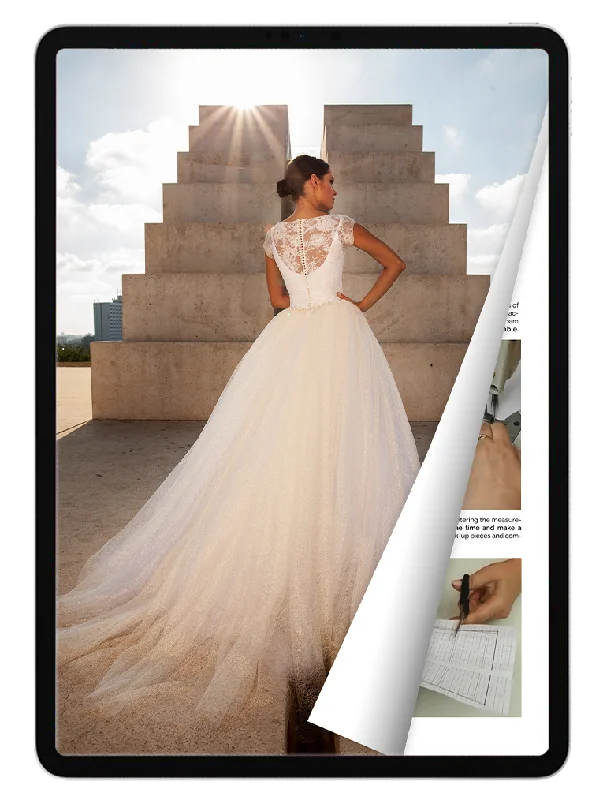 eBook: Dress with Lace Bodice and Full Skirt