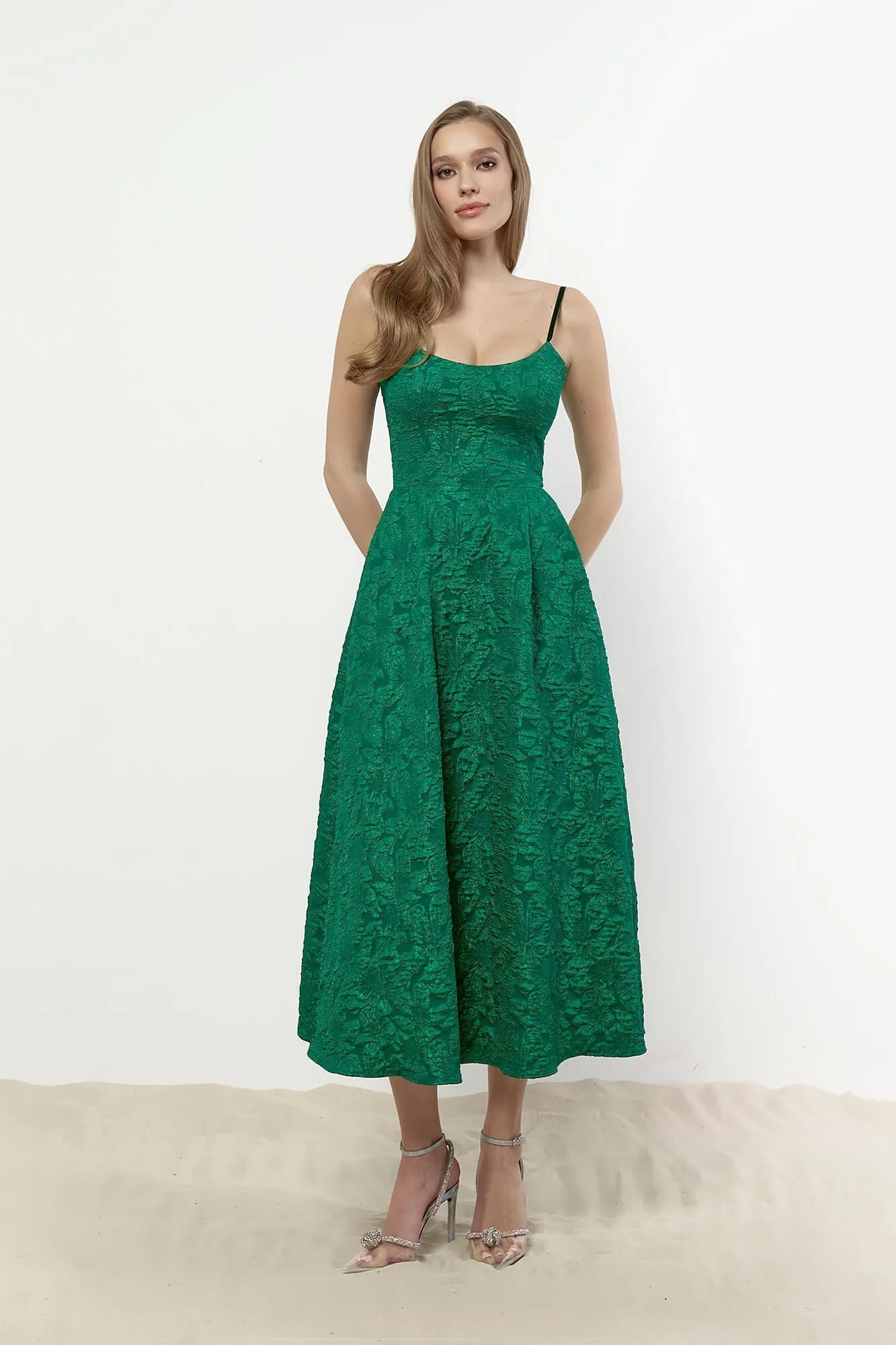 Jacquard Fitted Corset Bustier Dress
