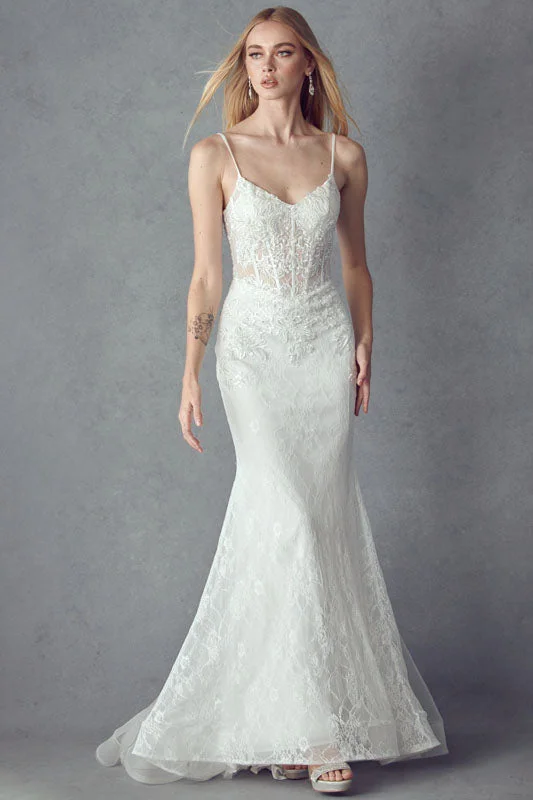 JULIET 250W Embellished Lace Mermaid Gown