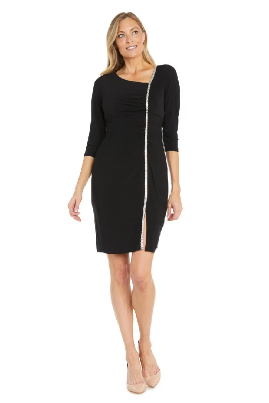 R&M Richards 2635 Short Fitted Cocktail Knee Length Dress