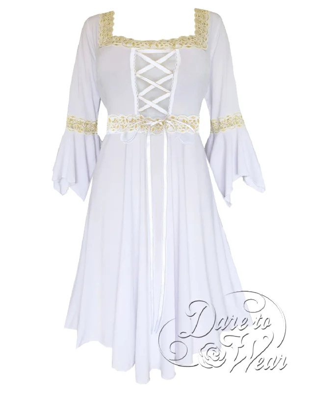 Renaissance in Athens | Greek Goddess Good Witch Corset Dress