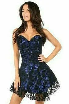 Sexy Blue Lace Corset Dress
